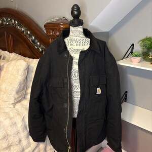 VTG Carhartt Arctic Quilt-Lined Duck Traditional Jacket, Black, Size 2XL